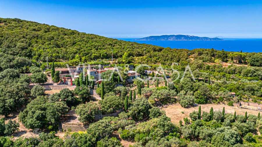 Deniz manzaralı Monte Argentario'da Villa Joe Pomodoro