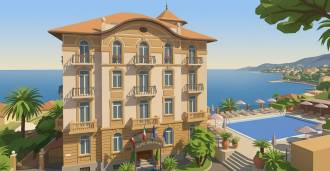 Forte dei Marmi'de birinci sahil hattında prestijli otel satılık