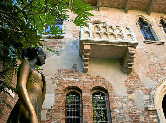 Juliet'in balkonu Verona, İtalya